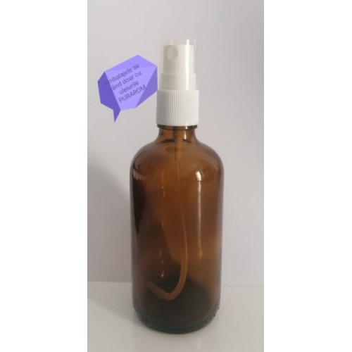 FLACON STICLA CU PULVERIZATOR 100 ML	